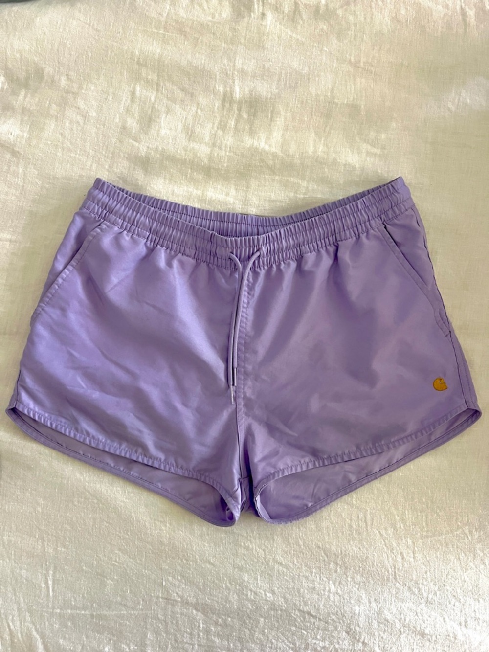 Carhartt WIP Women's Chase Swim Trunks in Soft Lavender